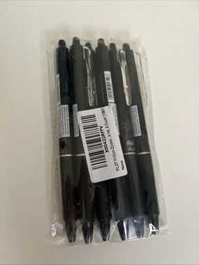 Pilot Frixion Clicker 07 Ink Pen Black Ink 6 Pens New